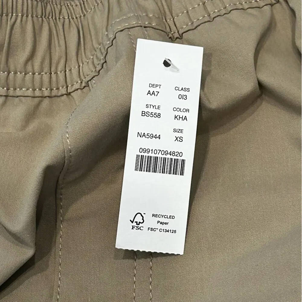 NWT J. Crew Tech Dock Pant Men’s Drawstring Khaki Tan Size XS